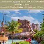 Spazzio Diroma Com Entrada Ao Acquapark Gratuito, Apartamento 840 Vista Para A Piscina